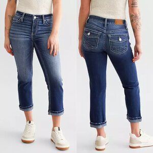BKE Women's Blue Ankle Jeans